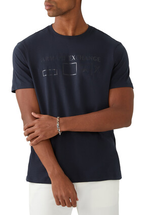 AX Logo-Print T-Shirt